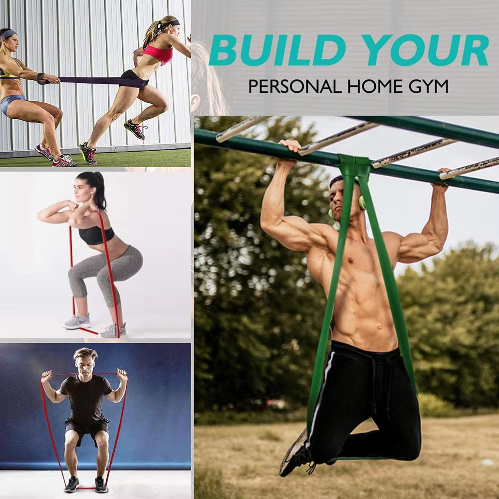 Heavy Duty Latex Resistance Bands for Pilates and Fitness Training - Pull-Up Assist Bands for Home Gym Workouts