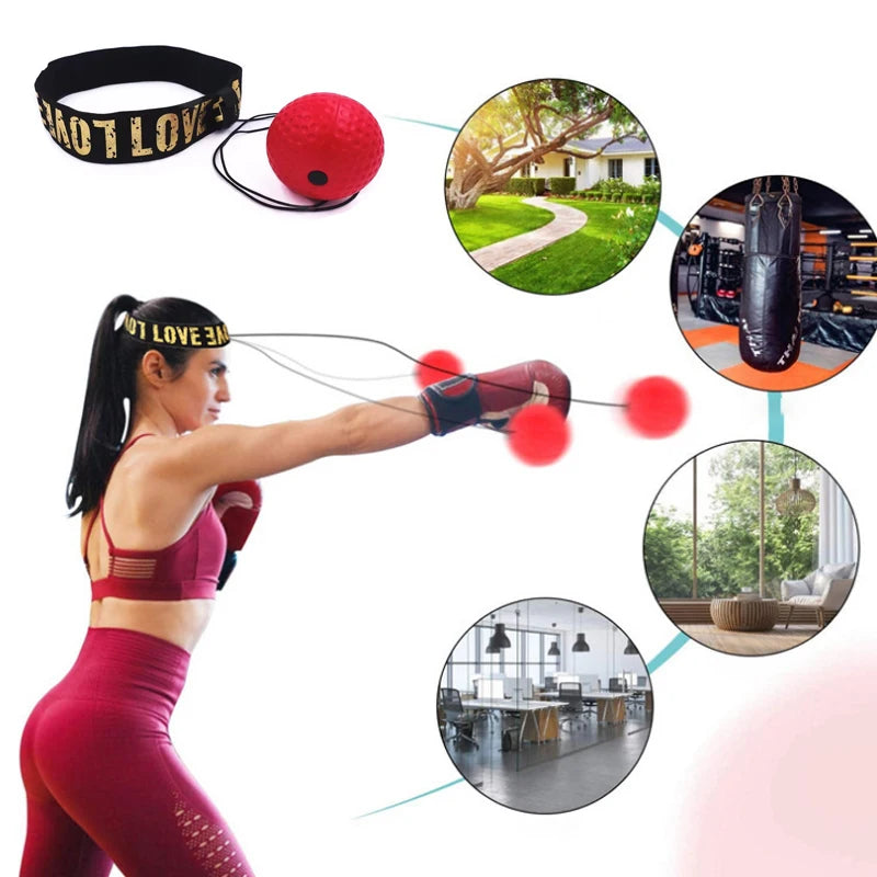 Elevate Your Training with the Boxing Speed Ball - Head-Mounted PU Punch Ball for Ultimate Hand-Eye Coordination and Fitness!