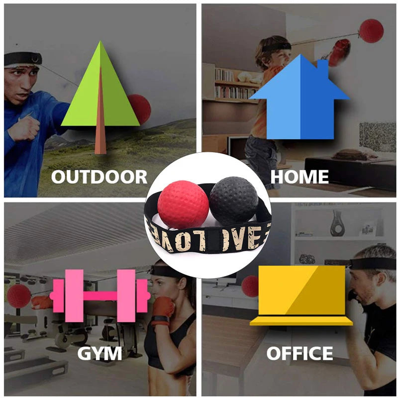 Elevate Your Training with the Boxing Speed Ball - Head-Mounted PU Punch Ball for Ultimate Hand-Eye Coordination and Fitness!