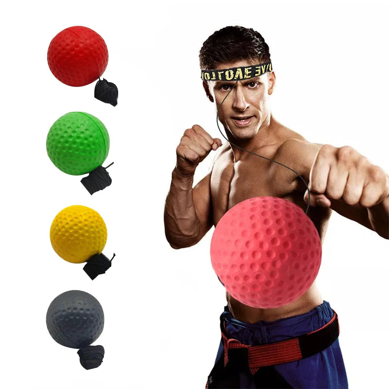 Elevate Your Training with the Boxing Speed Ball - Head-Mounted PU Punch Ball for Ultimate Hand-Eye Coordination and Fitness!