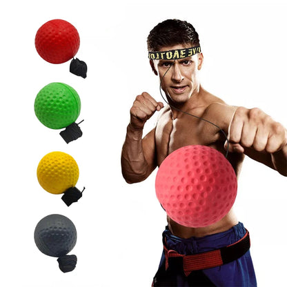 Elevate Your Training with the Boxing Speed Ball - Head-Mounted PU Punch Ball for Ultimate Hand-Eye Coordination and Fitness!