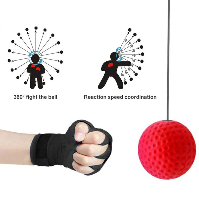 Elevate Your Training with the Boxing Speed Ball - Head-Mounted PU Punch Ball for Ultimate Hand-Eye Coordination and Fitness!