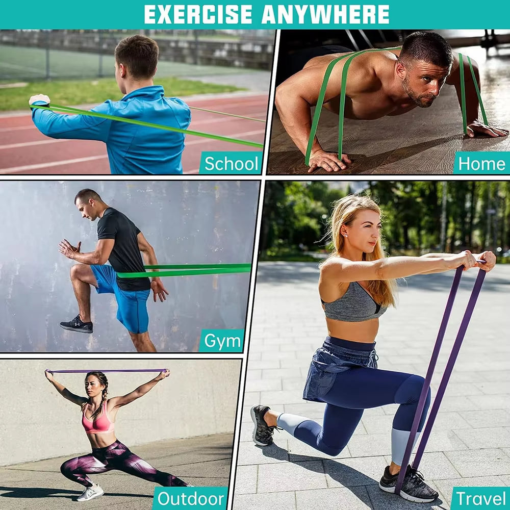 Heavy Duty Latex Resistance Bands for Pilates and Fitness Training - Pull-Up Assist Bands for Home Gym Workouts