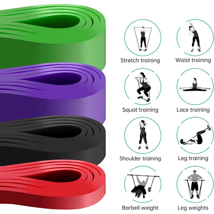 Heavy Duty Latex Resistance Bands for Pilates and Fitness Training - Pull-Up Assist Bands for Home Gym Workouts